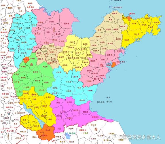 山东省1950年行政区划变革