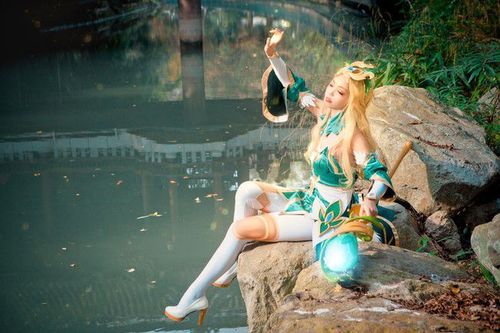 cos:王者荣耀王昭君精灵公主cos正片@葵奈美惠子