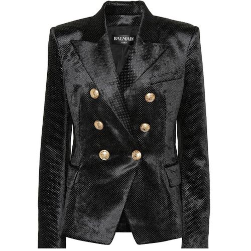 balmain 丝绒黑色西装外套
