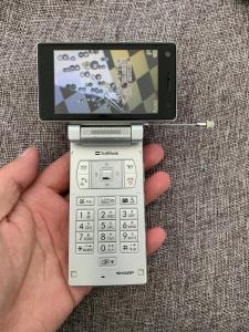 夏普911sh日系翻盖旋转手机