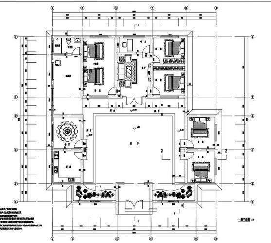 一层三合院平房设计图及户型图,一砖一瓦皆是精品