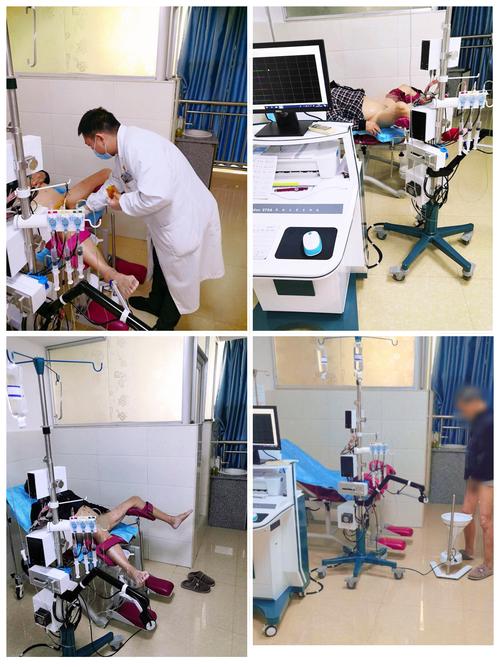 甄勇医师正在为前列腺患者做尿动力学检查,并完成一次完整的排尿过程.