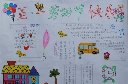 五一劳动节手抄报图片大全