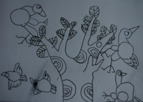 儿童简笔画鸟的天堂 简笔画图片大全-蒲城教育文学网