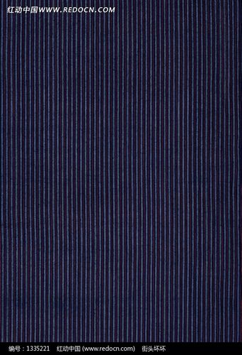 细密的深蓝和浅蓝竖条纹布纹
