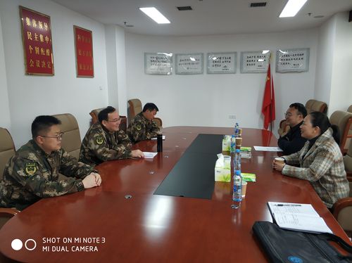 周敏丹率队赴武警江西省总队走访交流