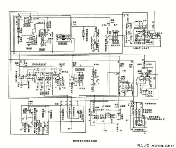【图】夏利轿车全车线路电路图_夏利n5论坛_汽车之家