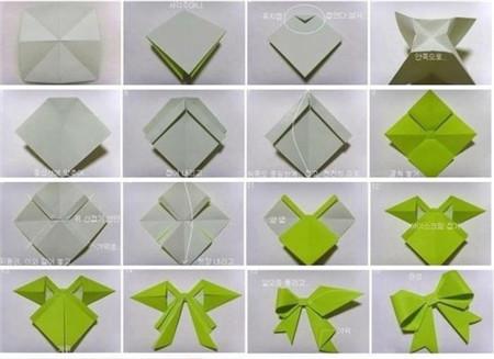折纸大全美丽的蝴蝶结