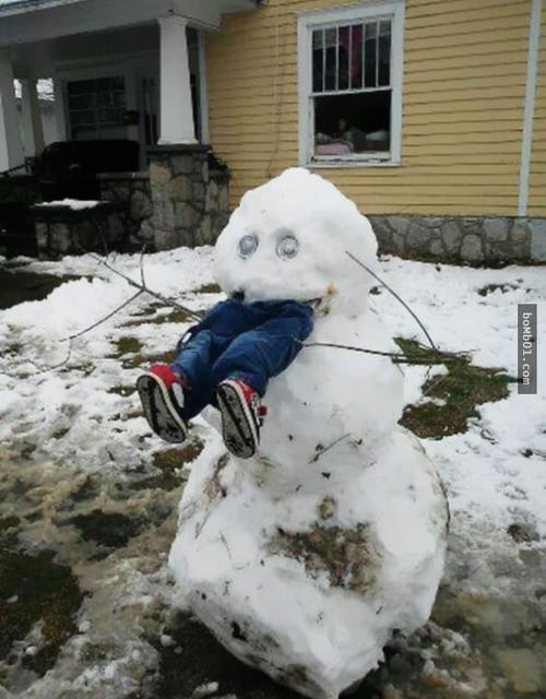 25个会让大家在「冬天一来就跑出去玩」的神创意雪人!