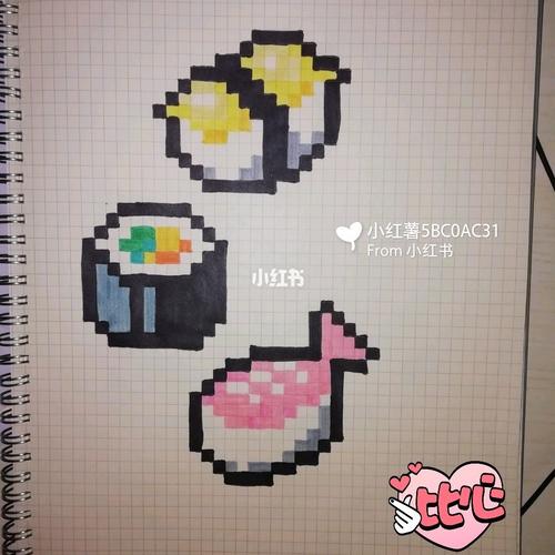 像素画979198食物系列 969696最近心情很