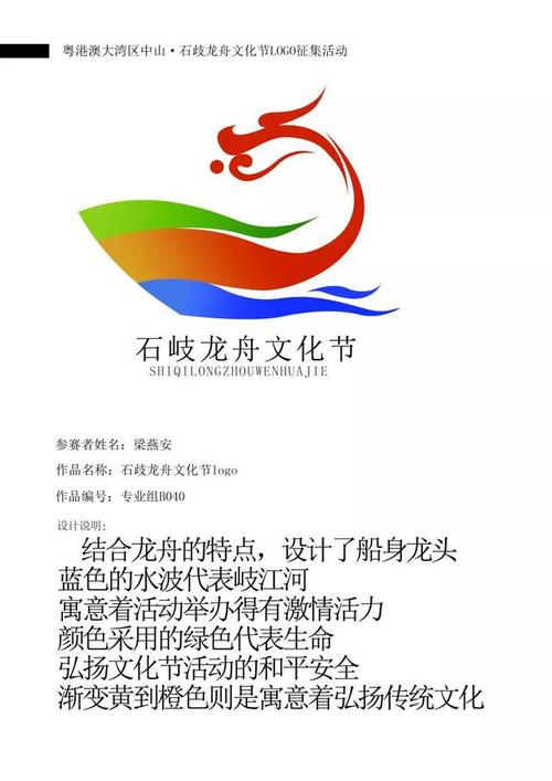 石岐龙舟赛logo30份作品晋级终审!有你选中的吗?
