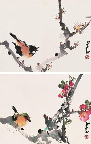 岭南画派大师赵少昂精品花鸟画作品欣赏