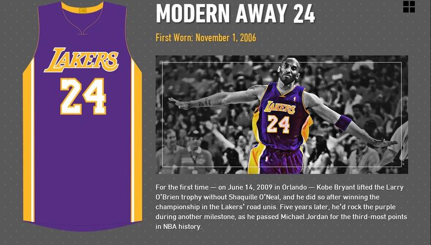 另一种时光旅行!追忆科比生涯36款球衣