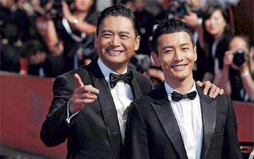 当一米八的周润发撞上净身高179的黄晓明,网友:谁说谎