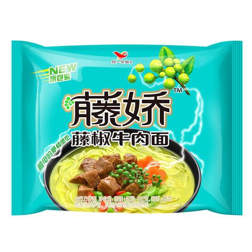水源人家统一泡面方便面藤椒牛肉面