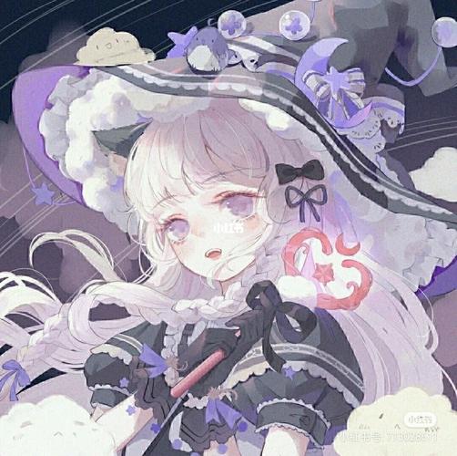 紫色小女巫头像_头像_爱官方官方大大求热门_素材_头像