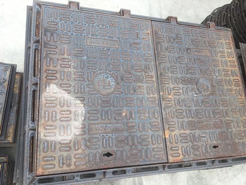 厂家供应球墨铸铁沙井盖 双页方形密封井盖高强度电信电缆沟盖板