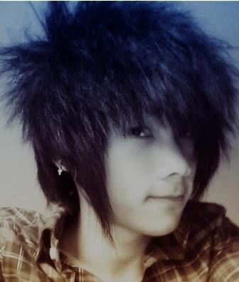 男生烟花烫发型