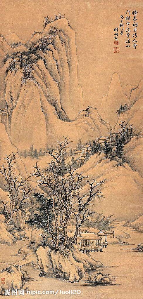 艺术综合系列之‖古画国画‖; 雪景山水图片[设计图,jpg]; 雪景山水