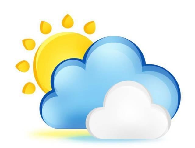 多云的天气符号卡通