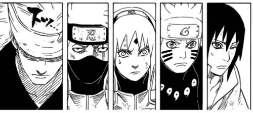 naruto -ナルト- 《火影忍者》 原画 #岸本齐史# 卡卡西班 斑 黑白