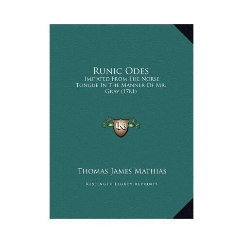 【预订】runic odes: imitated from the norse ton