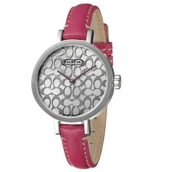 蔻驰coach魅力风尚石英女士手表粉色14501027价格(样)