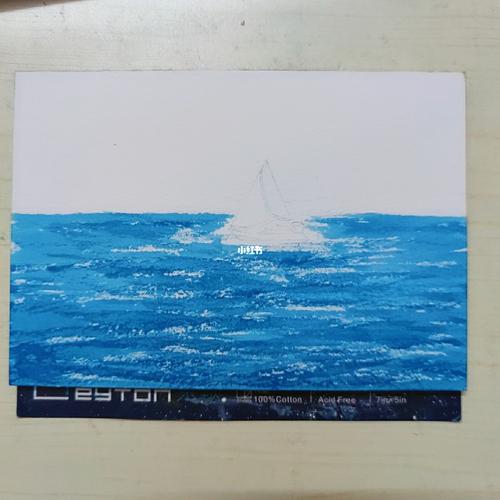 水彩风景|大海系列2|带步骤图_颜料_水彩画_风景_大海