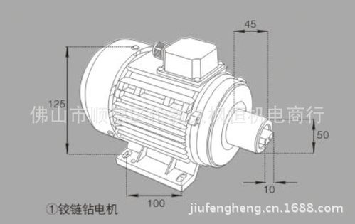 久枫恒铰链钻猪嘴电机安装视图
