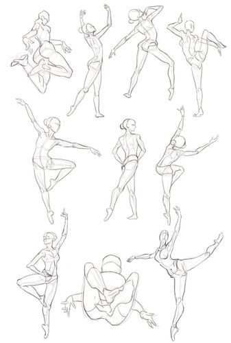 动态人体线稿练习