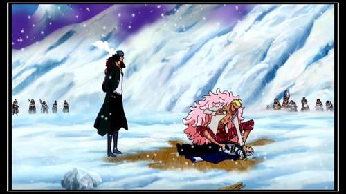 就遭遇了多弗朗明哥的毒手,当正准备了结对方性命的时候,青雉的及时