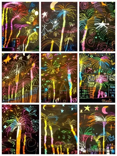 对称画也是,靓丽的色彩适合用于新年的布置,为派对增添浓浓的过节气氛