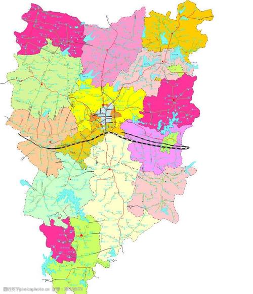 湖北省枣阳市行政区域村庄分布图图片