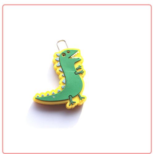 pvc塑胶 环保滴塑挂绳 小恐龙型 专业拉头皮拉片厂家.