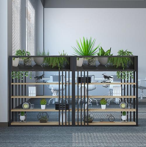 厂家新款铁艺矮隔断办公屏风隔断装饰网红隔断餐厅装饰架loft绿植