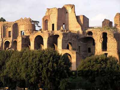 瘦死的大象斗兽场和古罗马广场图