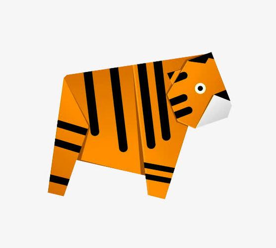 动物,卡通动物,创意卡通小动物,卡通老虎,黄色,黑色