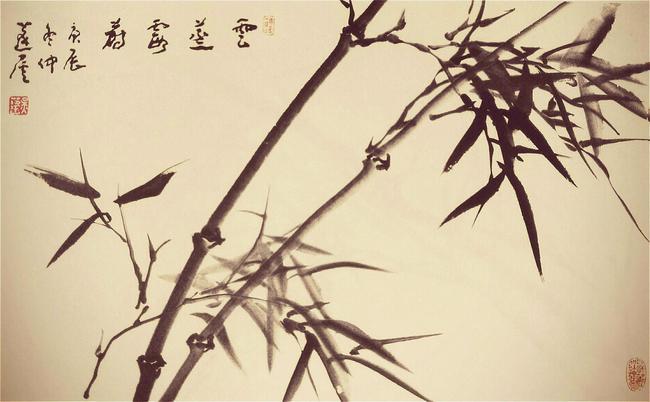 为何画竹多用竖式原来横式太难画这里有19种罕见横卧画法
