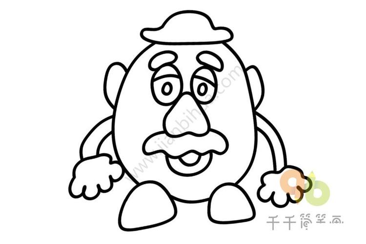 玩具总动员 蛋头先生简笔画
