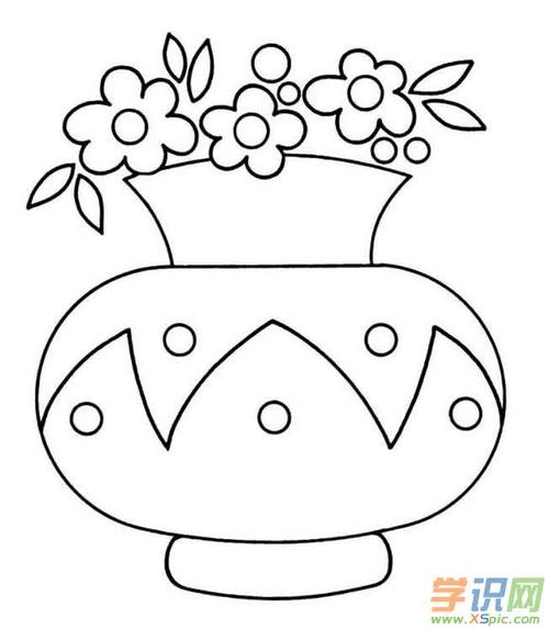 儿童画花瓶简笔画图片大全