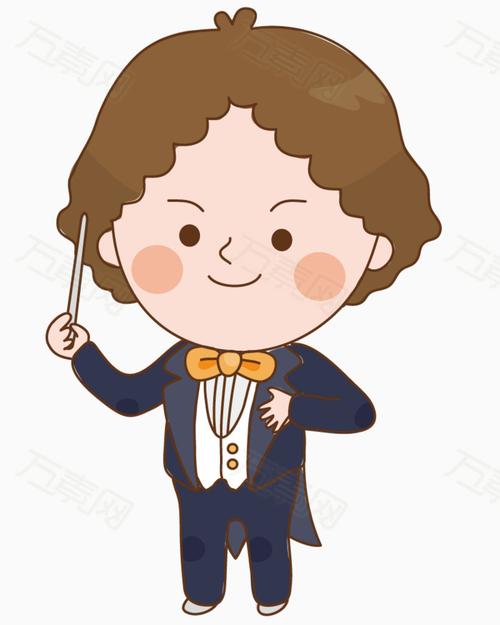 音乐指挥家图片免费下载_卡通手绘_万素网