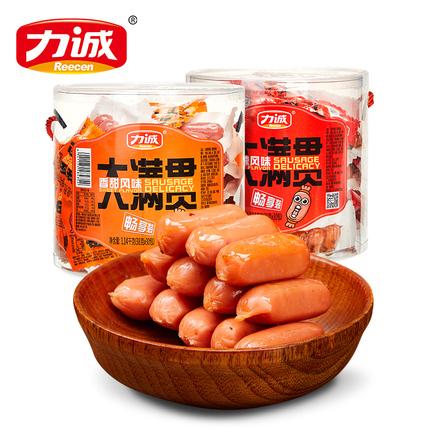 力诚大满贯小香肠一口肠38g*10袋火腿肠热狗零食即食香肠休闲烤肠
