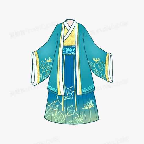 中国传统女子服饰汉服女生汉服图精灵为您提供卡通手绘传统汉服元素