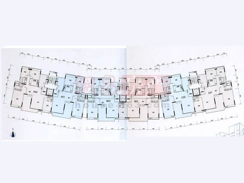 保利香雪山 平面图 03,08,09栋洋房