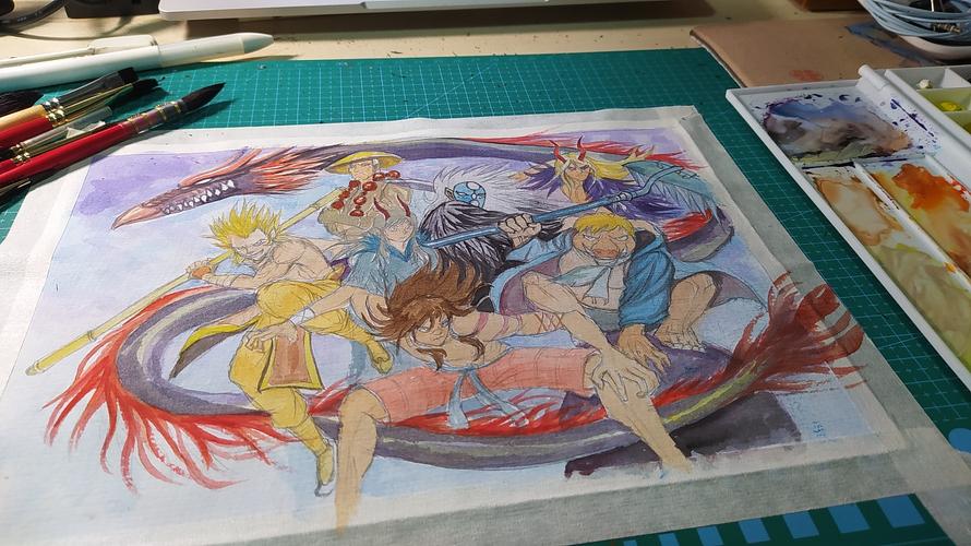 【水彩手绘】《西行纪》师徒同人大合集