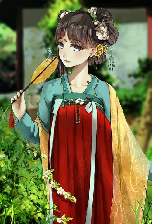 晴雯撕扇,黛玉葬花,宝钗捉蝶,湘云醉酒,二次元古风持
