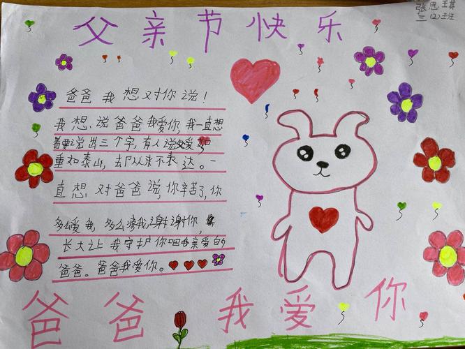父亲节手抄报