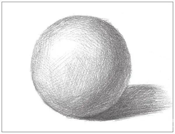 素描画圆的步骤全部,素描画圆球教程,球的画法详细步骤