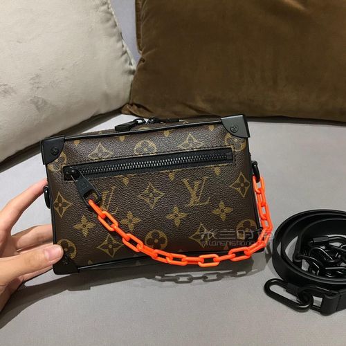 lv mini soft trunk virgil链条老花软盒子挎包m44480 男女款软盒子包