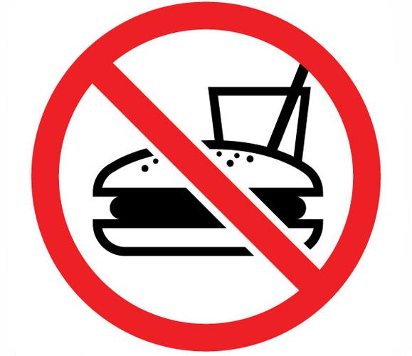 禁止饮食 no food 笔记本贴纸 旅行箱贴纸 完美切割 正品3m 2113